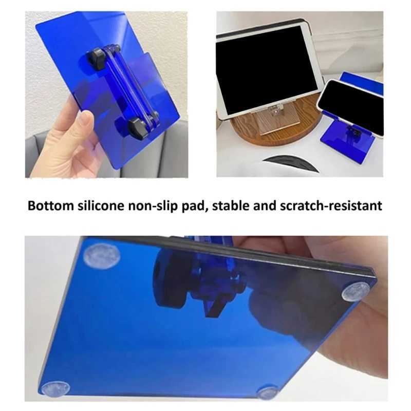 Tablet PC Stands Acrylic Transparent- Bracket Phone Tablet Pad Stand Desktop Tablets Holder Colorful and Stable Base Foldable Portable LX9A YQ240125