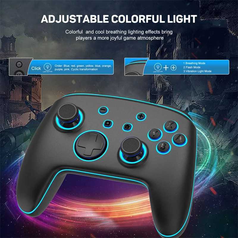 Game Controllers Joysticks LinYuvo KS11 Wireless Controller Gamepad Pro Controller for Switch Dual Motor with Somatosensory Six-axis for Switch YQ240126