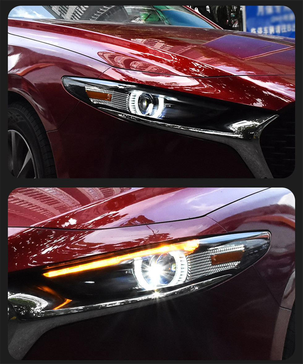 Mazda 3 Axela için LED Farlar 20 20-2023 LED Işıklar Drl Dinamik Dönüş Ön Kafa Işıkları Montajı