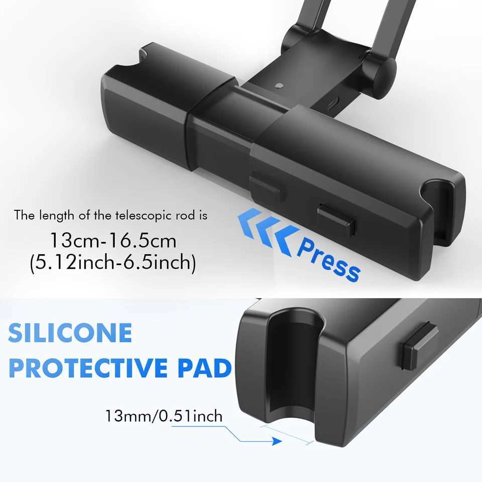 Supporti tablet PC Supporti tablet PC OUTMIX Pieghevole sedile posteriore auto Poggiatesta Tablet Supporto telefono da auto con caricatore USB Supporto iPad Supporto da auto YQ240125