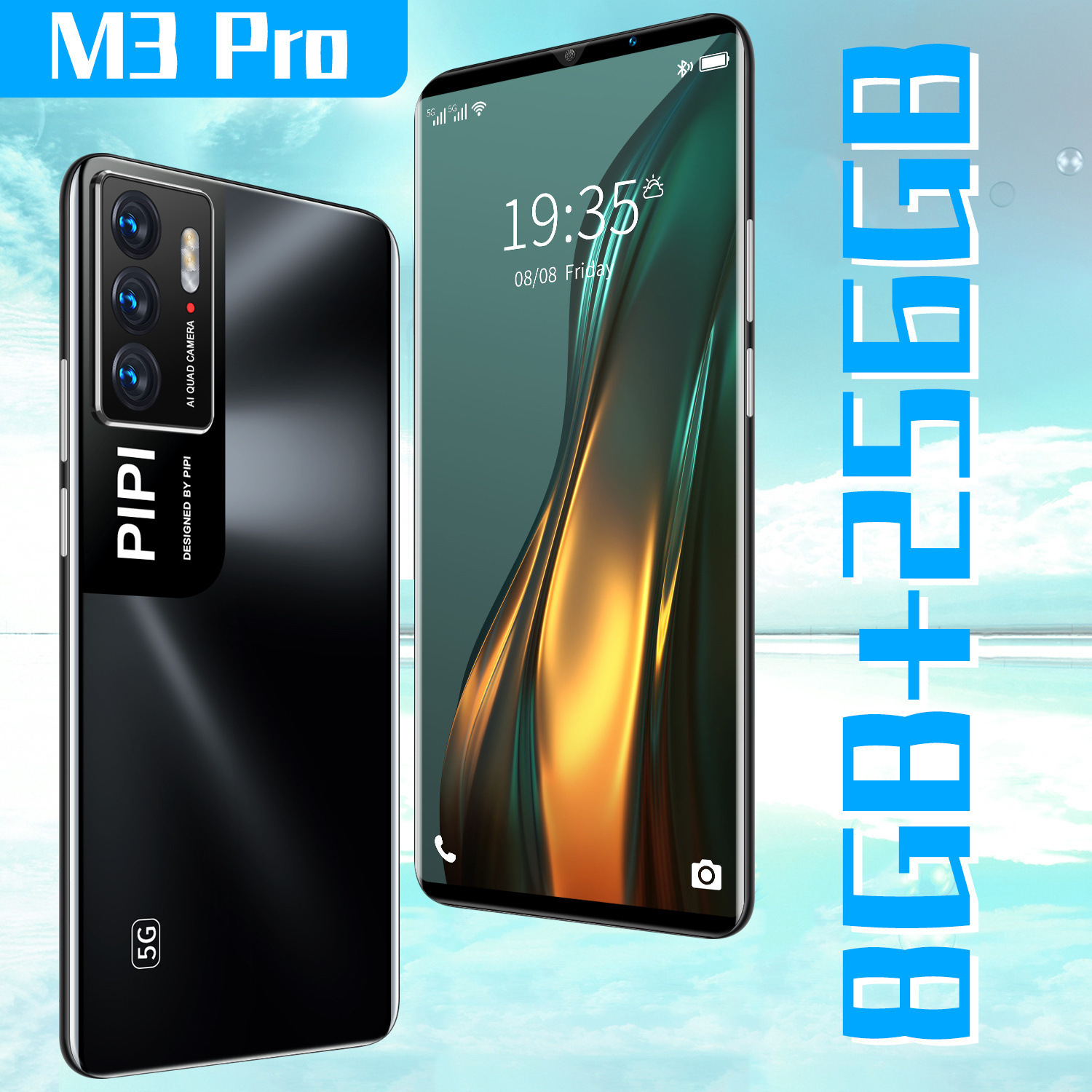 M3PRO Cross-Border E-Commerce Hot-Selling Product Direct Supply 5.5-tums Android 10-kärnig smartphonefabrik i lager grossist