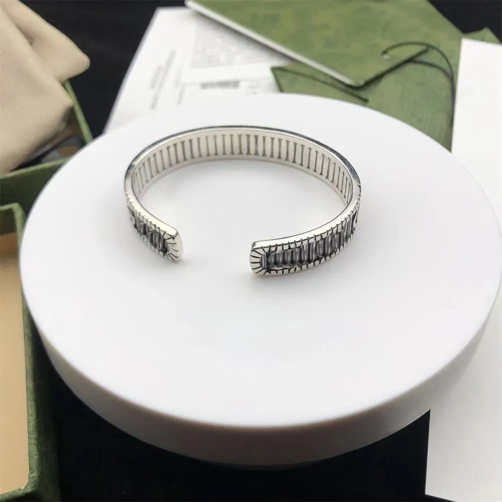 Luxury Bangles Designer Bracelet Open Fashion Personality Bracelets G High Quality Silver Plated Jewelry Supply