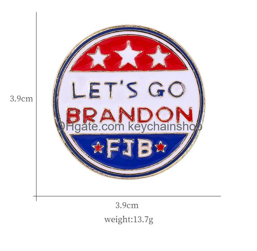 Broches broches bijoux 10 piècesbroche drapeau américain nouvelle broche lettre broches patriotiques américaines pour cadeau