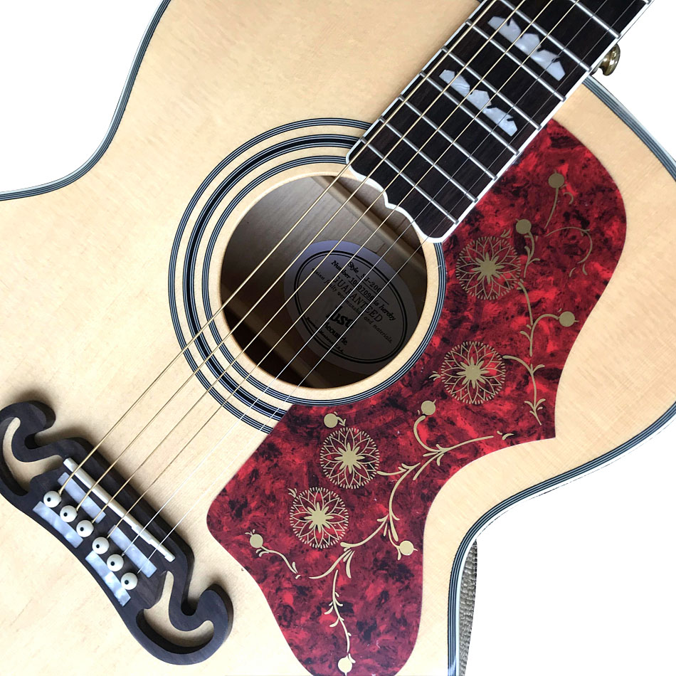 Dostosowany sklep, Made in China, 43 -calowa gitara akustyczna, jednostronna drewniana gitara, bezpłatna wysyłka
