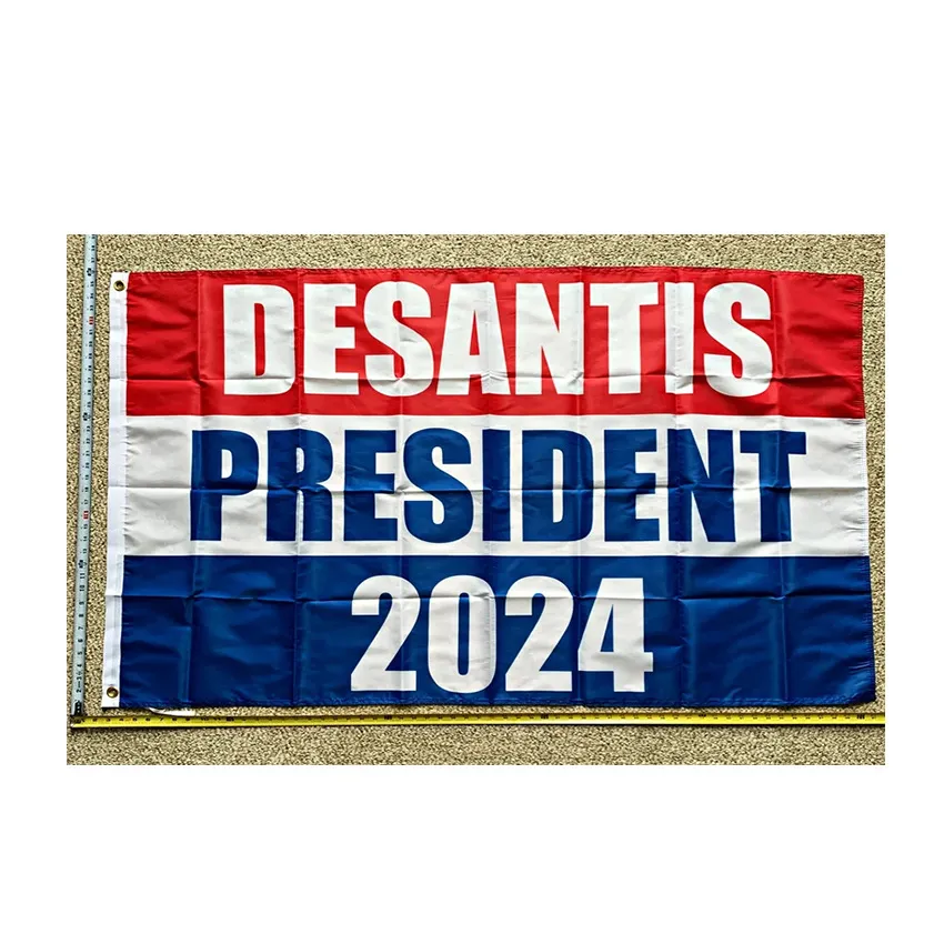Latest Design 3x5 Feet 100D Polyester Ron Desantis Flag 90x150cm Home Garden Banner Decorations For US Presidential Election