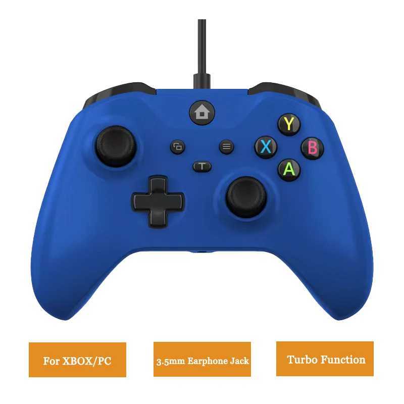 Game Controllers Joysticks Wired Game Contoller for PC Xbox One S X Console USB Double Motor Linear Trigger Gaming Command with 3.5mm Earphone Port YQ240126