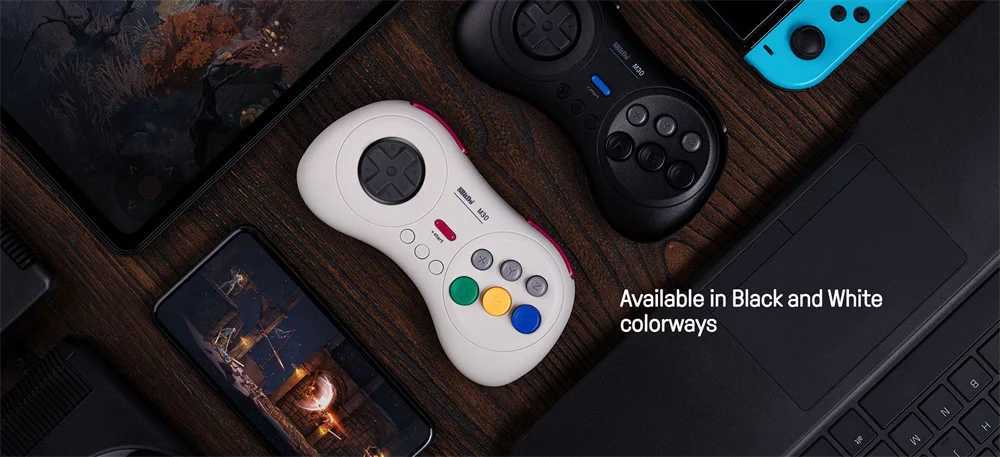 Game Controllers Joysticks 8BitDo M30 White Controller Bluetooth Gamepad For Android Windows Macos Steam Switch RaspberryPi Wireless Joystick YQ240126