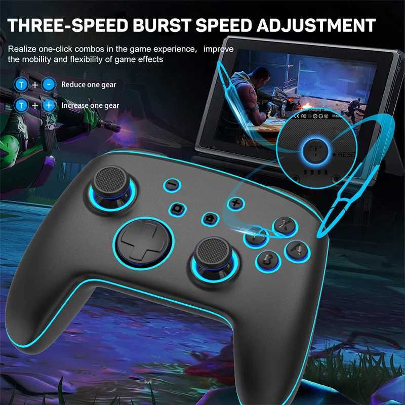 Game Controllers Joysticks LinYuvo KS11 Wireless Controller Gamepad Pro Controller for Switch Dual Motor with Somatosensory Six-axis for Switch YQ240126