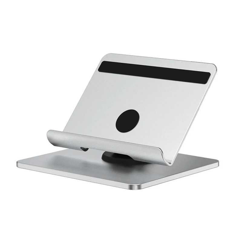 Tablet PC Stands Aluminium Tablet Stand Universal Mobile Telefon Holder Angle Justerbar 360Rotation Non-Slip Desktop Base för 4-13 '' Pad YQ240125