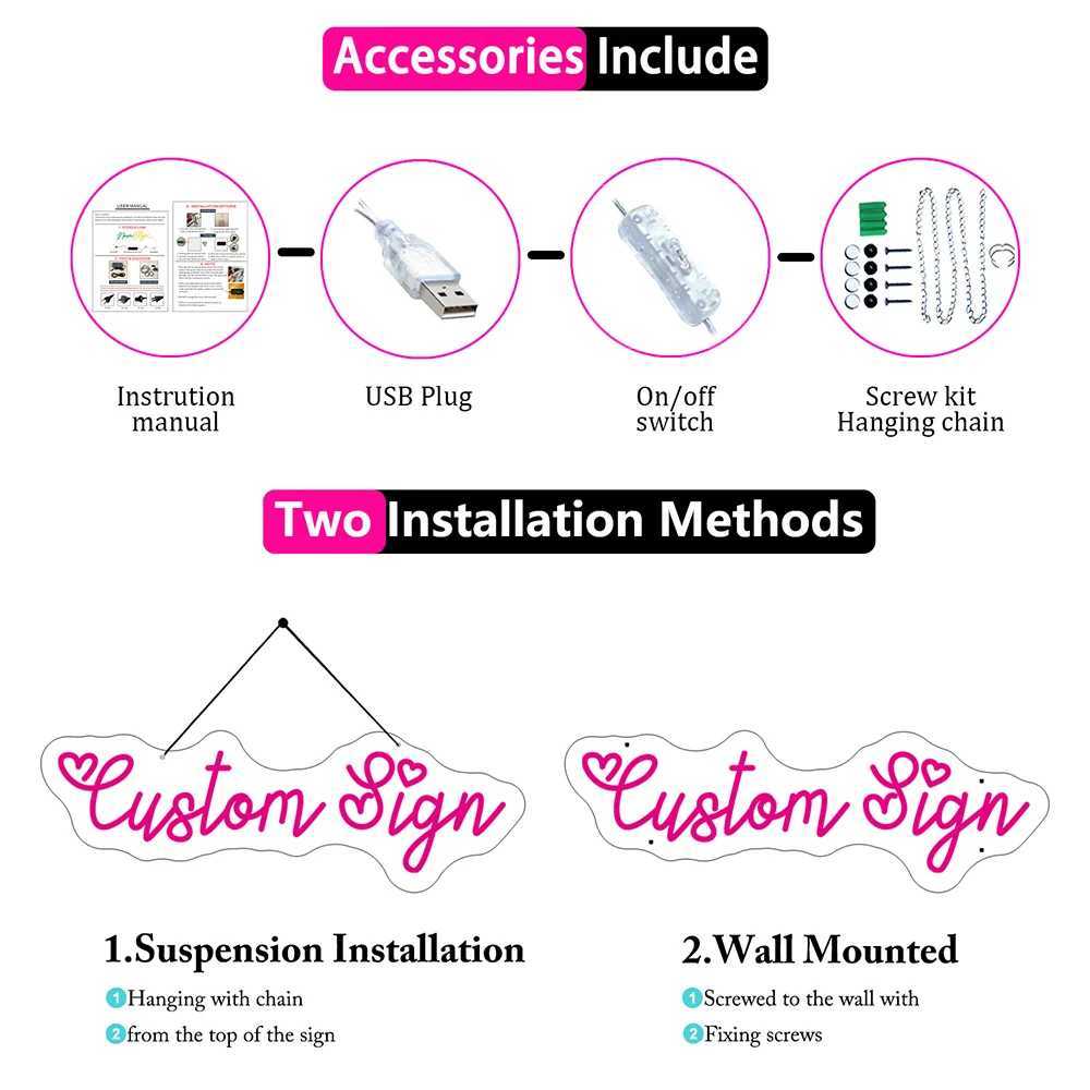 LED 네온 사인 커스텀 네온 LED 사인 좋은 분위기 만만 침실 파티 장식 네온 조명 사인 USB 파티 홈룸 벽 장식 네온 램프 YQ240126