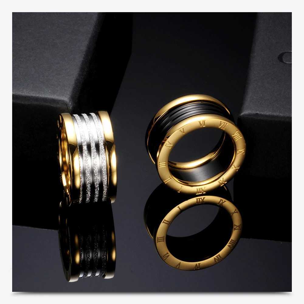 Band Rings Women Weaving Twisted Gold Color Wedding Rings Stainless Steel Anillos Joyas De Mujer Jewelry Wholesale Drop Shipping 240125