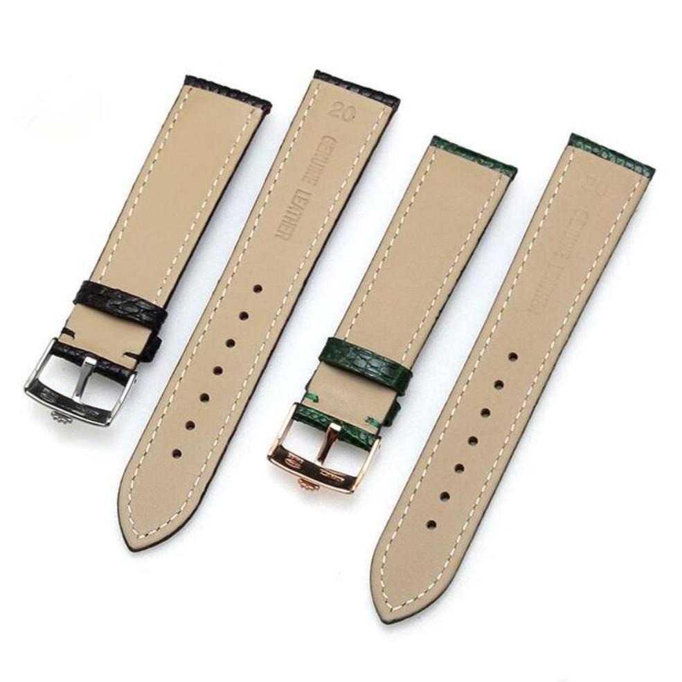 Assista Bandas de Alta Qualidade 19mm 20mm 21mm Genuíno Couro WatchbandPin Fivela Verde Lagarto Strap para RX Submarin Er Day-Date293G