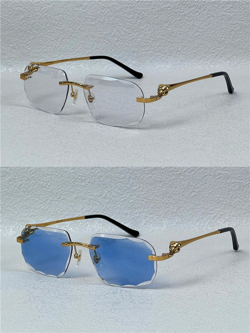Photochromic Sun Glassses lens colors changed in sunshine from crystal clear to dark diamond design rimless metal frame outdoor 02819 with box and association