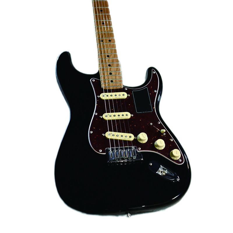 FSR American Ultra S T Rostad Maple Neck Mod Black US2205963 Gitarr