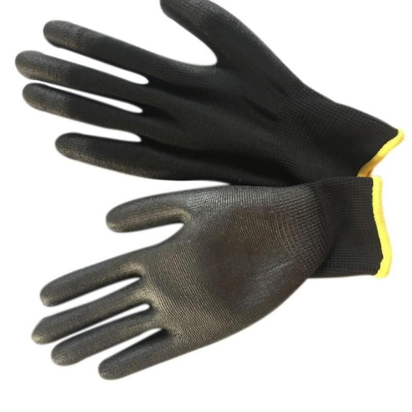 Breathable Working Gloves Nylon Dipped Labor Protection Gloves Anti-oil Anti-friction Antiskid Garden Cut Protection237h