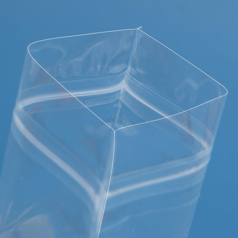 Embalagem de alimentos transparente saco auto selo claro levante-se armazenamento selado para chá nozes doces lanche bolsa reutilizável lx6346
