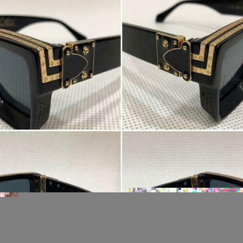 Luksusowy milioner M96006WN Okulary przeciwsłoneczne Pełna ramka Designerskie Okulary przeciwsłoneczne dla mężczyzn B lśniące złoto Sprzedaj złoty top z CAS328Z