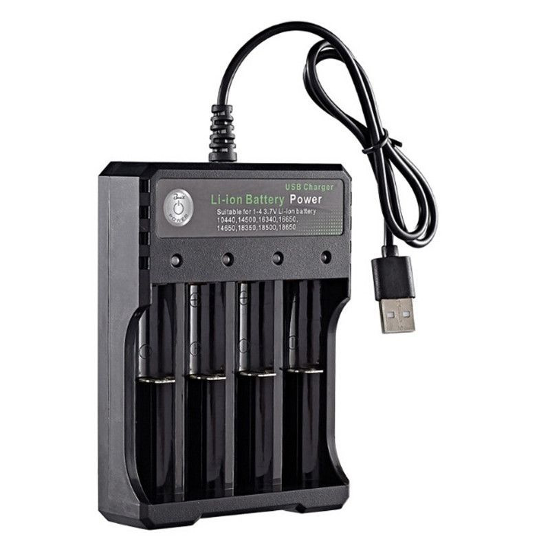 Chargeur de batterie Bmax Original, 2, 3 ou 4 baies, chargeur USB au Lithium pour Batteries rechargeables 18650 18350 16450, en Stock
