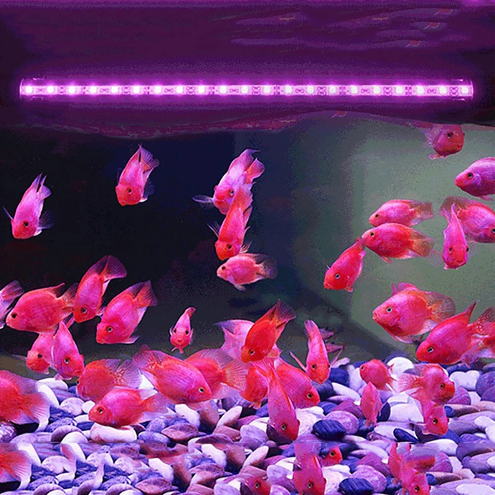 Lightings Fish Tank Light LED Remote Control Discoloration Fish Tank Lamp RGB US / EU Plug Submersible Fish Tank Light IP68 waterproof