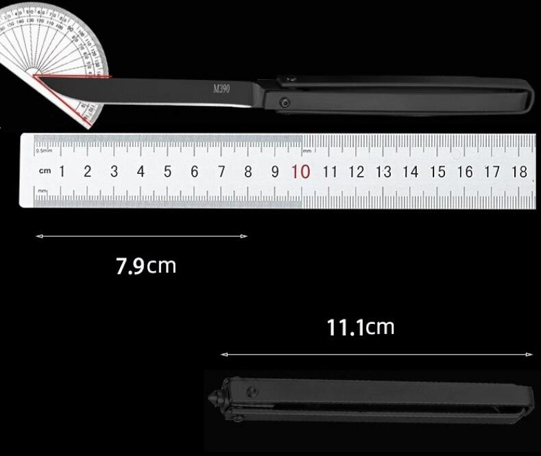 Couteau pliant multifonction à prix d'usine, lame à pointe de chute 440C, manche en acier inoxydable, couteaux de poche EDC