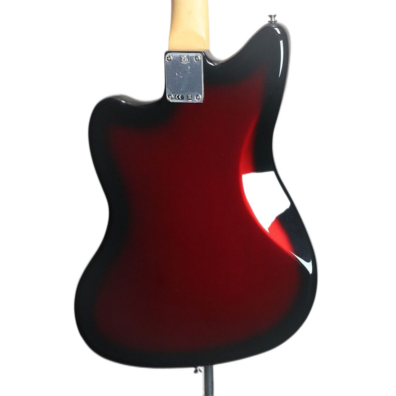 Diapasón de ébano Jazzmaster con lámina dorada, guitarra Candy Apple Burst