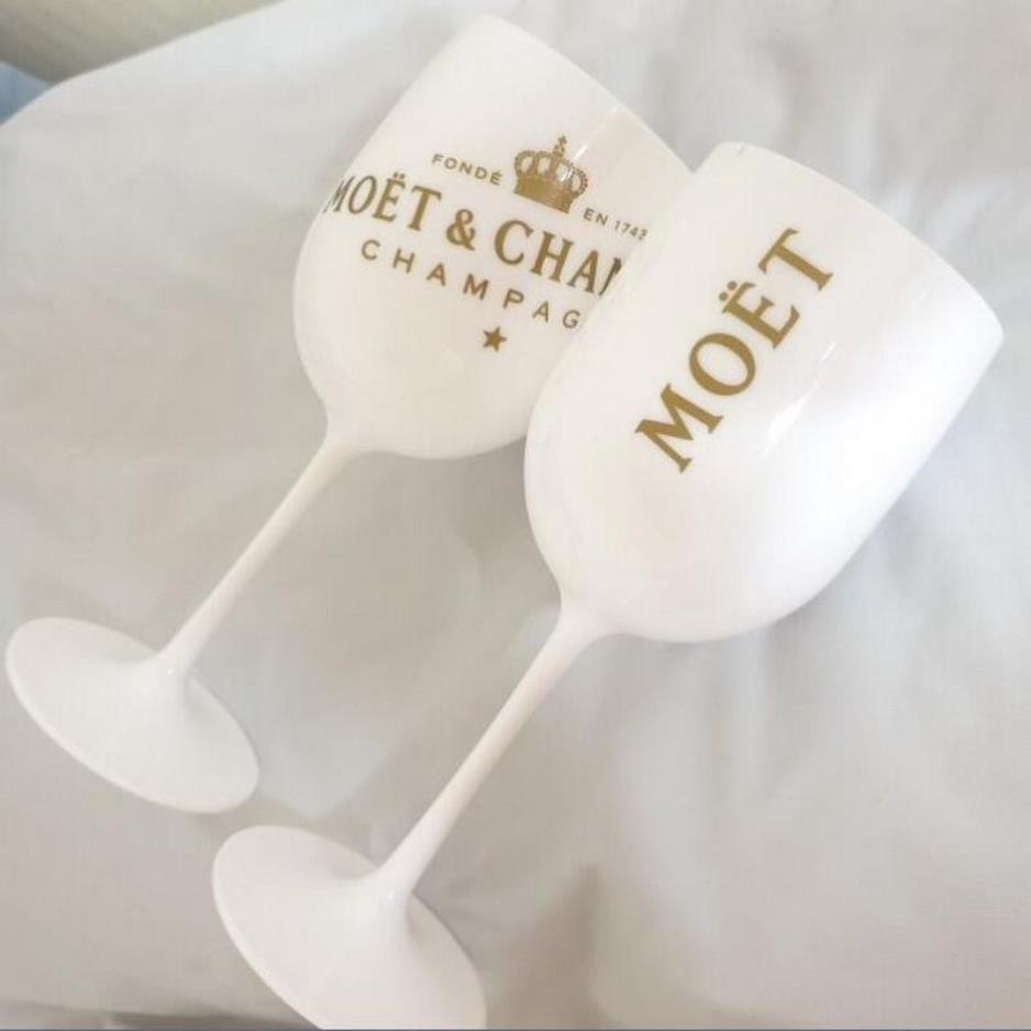 2 pezzi Vino in plastica PARTY Bicchiere da champagne bianco MOET vino moet Glass228r