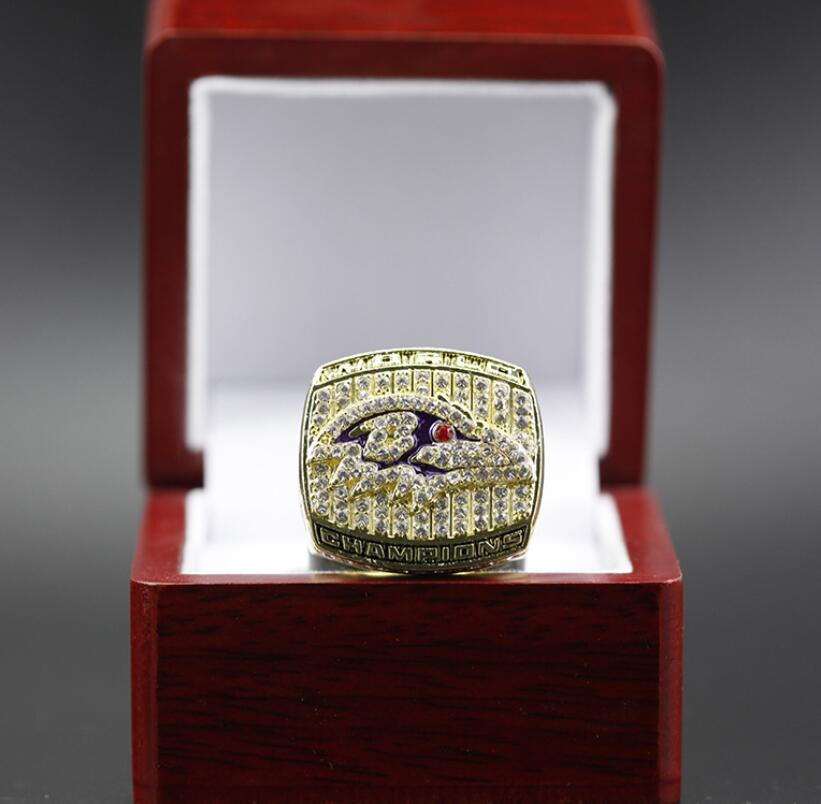 2000 Baltimore Crow Championship Ring with Tood Box Men Sport Fan Souvenir Gift grossist