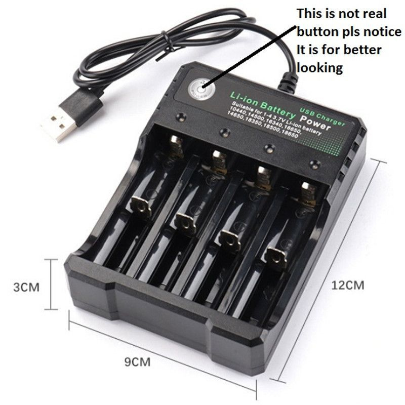 Originele Bmax Batterijlader 2 3 4 Bay Slots Lithium USB Laders voor 18650 18350 16450 Oplaadbare Batterijen op Voorraad