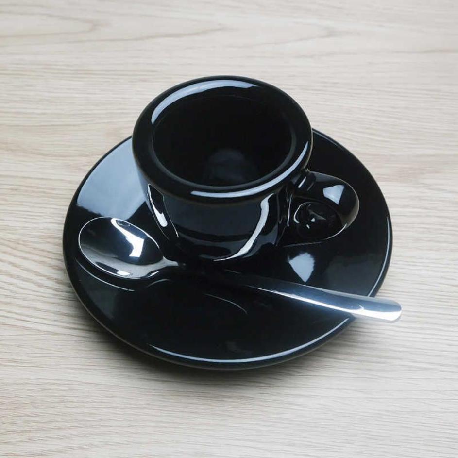 Nuova Point Professional Competition Level Esp Espresso S Glas 9 mm dick Cafe Caffe Mug Kaffeetasse Untertassen-Sets 210907281J