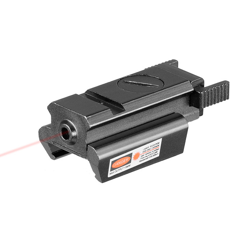 Tactiacl Compact Pistol Red Laser Sight Hunting Rifle Mini Red Dot Laser Weaver Rail Mount