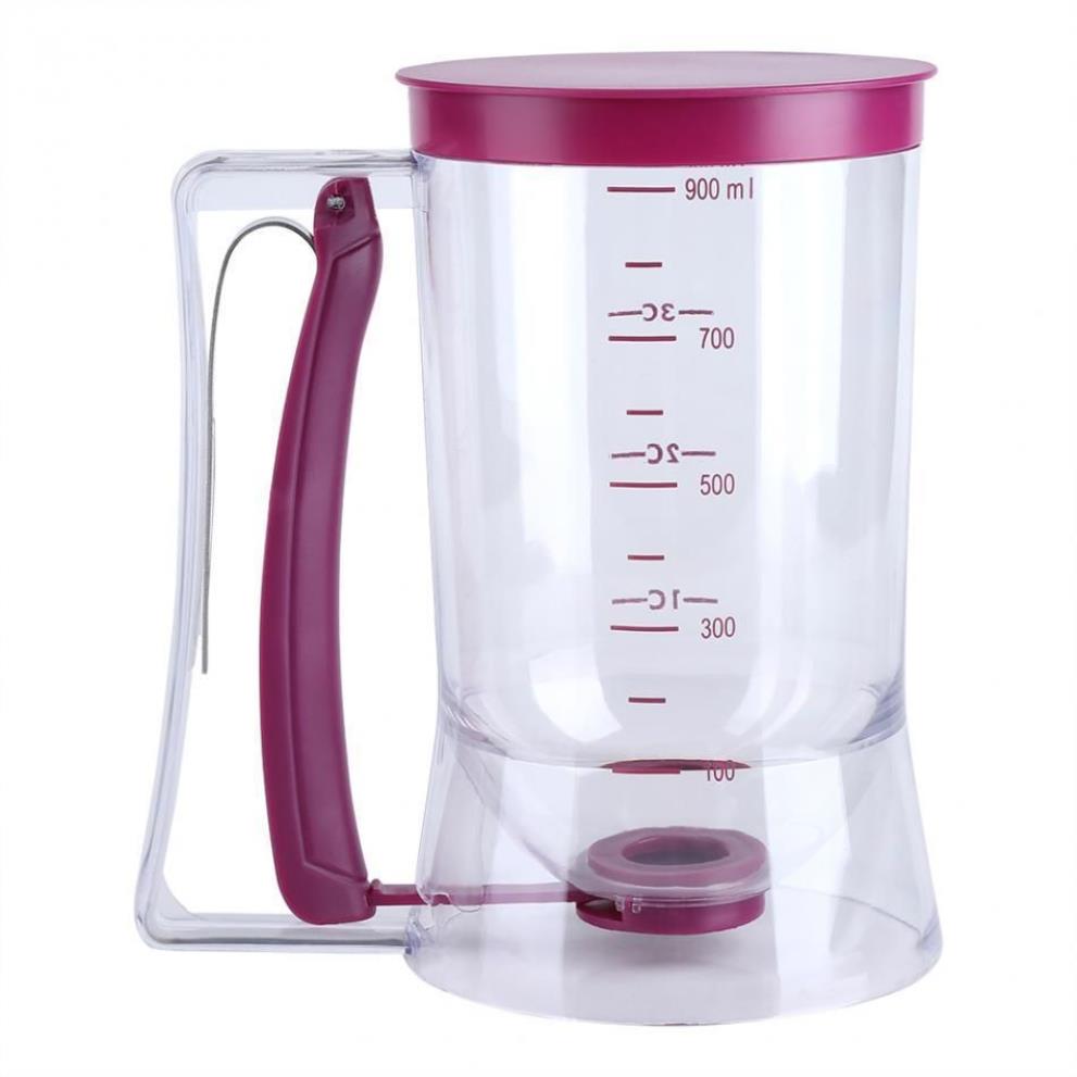 900ml mão dispensador de massa misturador casa diy bolo panqueca muffin cozimento waffles dispensador de massa copos cupcakes ferramentas de cozimento y186b