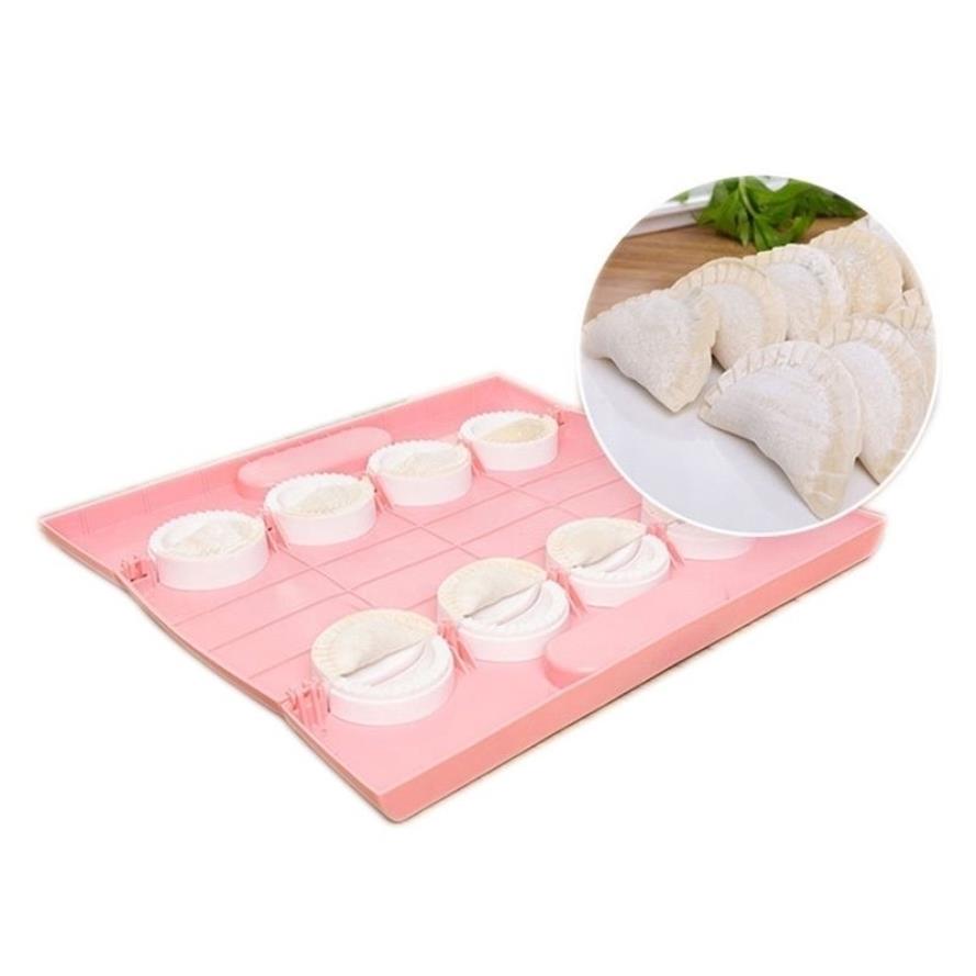 VIP Dumplings Maker Tool Forma Jiaozi Pierogi Make 8 na raz do pieczenia formy do ciasta akcesoria kuchenne Y200612267p