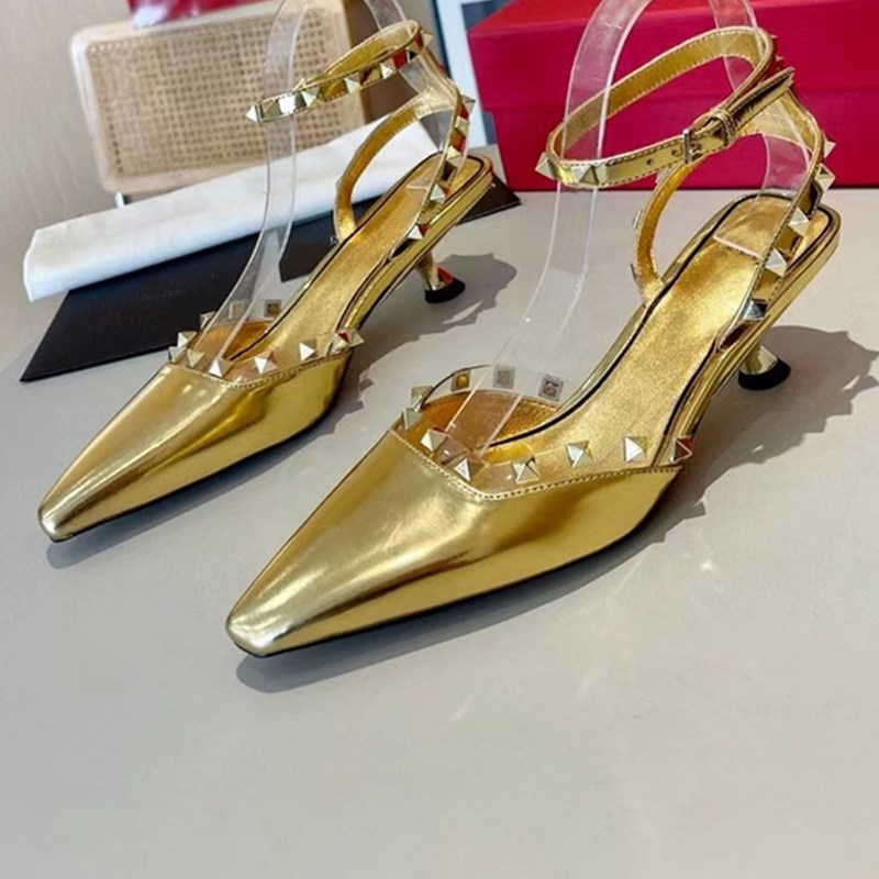 High Heels Sandals Luxury Pumps Catwalk Shoes Designer Women 'S Pointed Toe Sexy Stiletto Leather Workplace Workwear Banquet 5Cm 35--42 Size with box