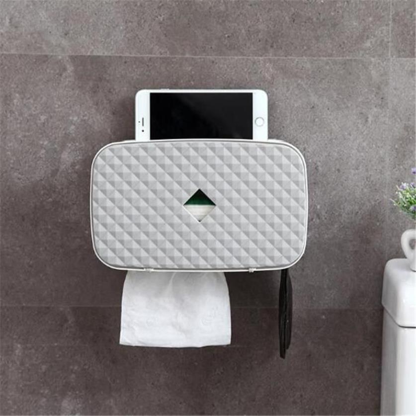 Neue Wasserdichte Wandhalterung Toilettenpapierhalter Regal Für Toilettenpapier Fach Rollenhandtuchhalter Tissue Box Aufbewahrungsbox Tray244O