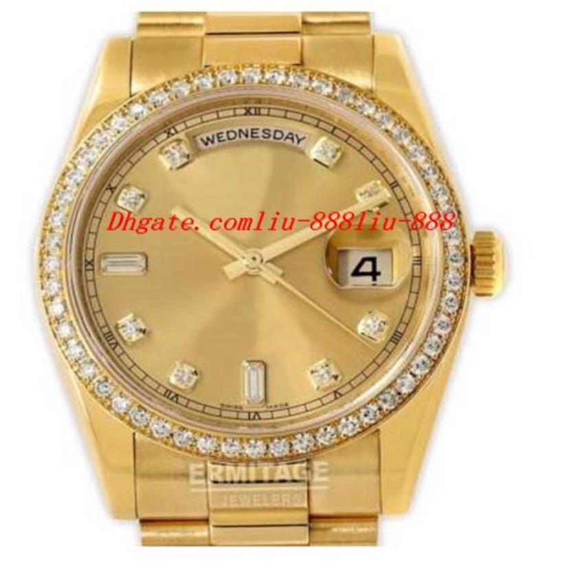 Boîte d'origine Mentide MONTRE DONNE 118348 PAPIERS BOX 39 mm Mouvement automatique Man Watch Wristwatch Luxury Watches276a