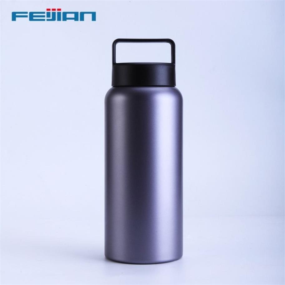 FEIJIAN Thermos Bottiglie Sottovuoto 18 10 Bottiglia d'Acqua a Bocca Larga Isolata in Acciaio Inossidabile Caffè Tè Mantenere Freddo 210907271m