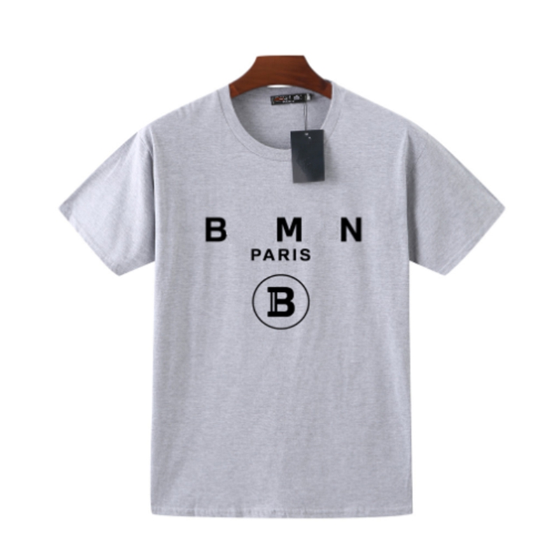 BRM-007 2024 NOUVEAU Hommes Femmes Lettre Imprimer T-shirts Noir Créateur De Mode T-shirt D'été De Haute Qualité Top À Manches Courtes Taille M-XXL Plus de choix de couleurs B almain