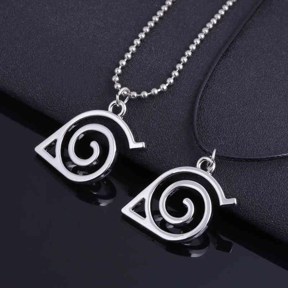 Anime Cosplay Ketting Akatsuki Uchiha Itachi Leaf Konoha Dorp Hanger Ketting voor Fans Sieraden 210331269S