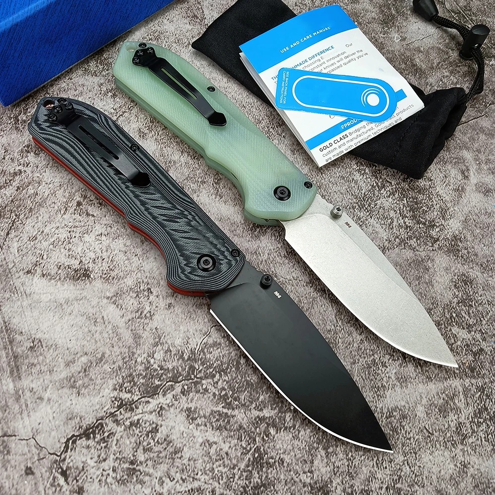BM Freek 560 Messer mit G10-Griffen für den täglichen Gebrauch, Jagd, Camping, Selbstverteidigung, Ordner, Arbeit, scharfe Klinge, Taschenmesser