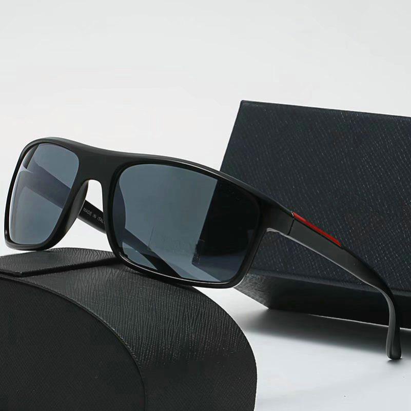 Män kvinnor solglasögon avvisar vinkel solglasögon 50mm fyrkantig acetatram verklig UV400 glaslinser lämplig strandskuggning kör FIS2178