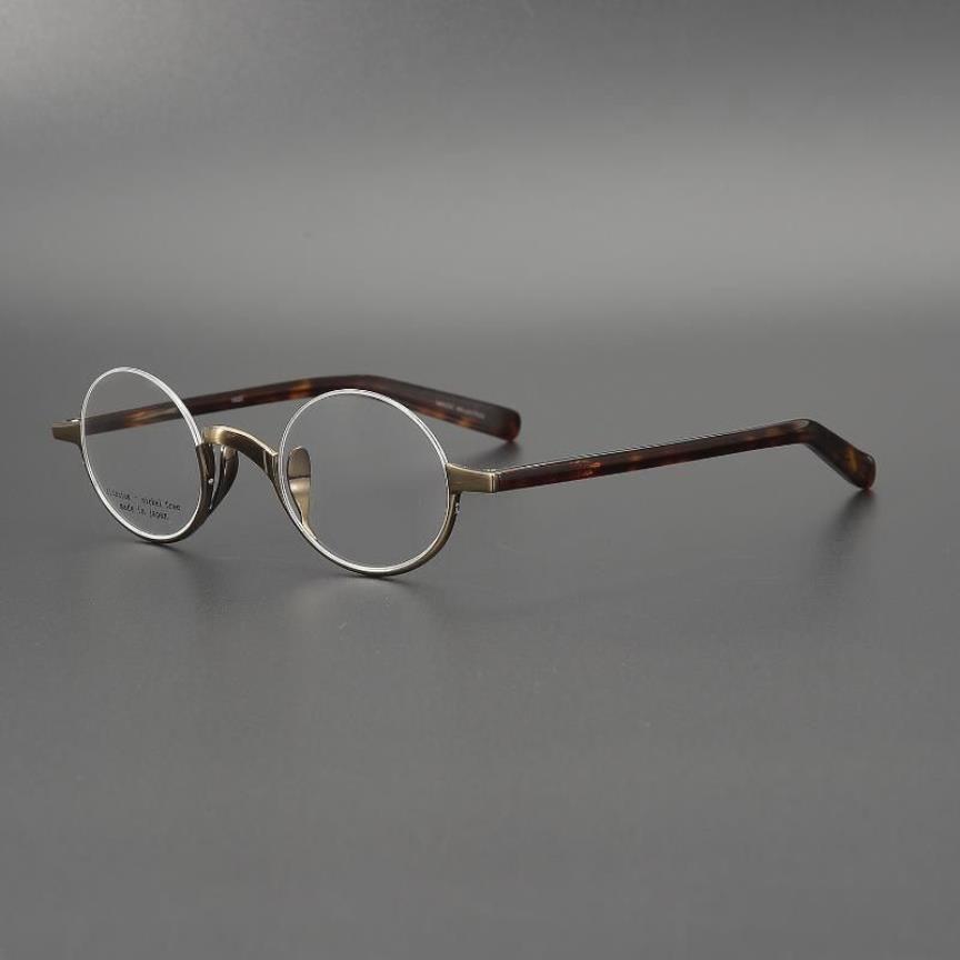John Lennon의 일본 컬렉션과 같은 작은 원형 프레임 공화국 차이나 레트로 안경 패션 선글라스 프레임 249d