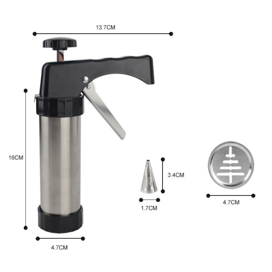 Cookie Press Kit Gun Machine Cookie Making Cake Décoration 13 Presse Moules 8 Pâtisserie Tuyauterie Buses Cookie Outil Biscuit Maker T200248I