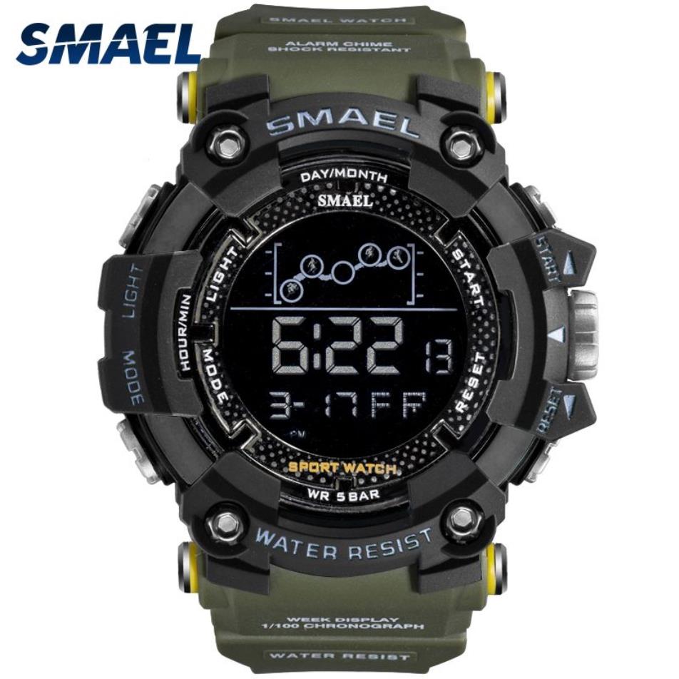 MENS Titta på Military Water Resistant Smael Sport Watch Army ledde digitala handledsstoppar för manlig 1802 Relogio Masculino Watches2932