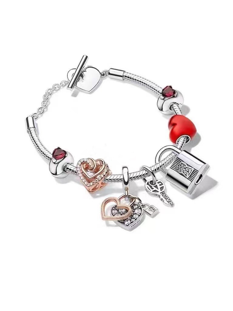 Vente chaude classique 925 bracelet en argent Designer femmes bracelet de charme bracelet de luxe Europe Amérique Mode fête de mariage Cadeaux de la Saint-Valentin