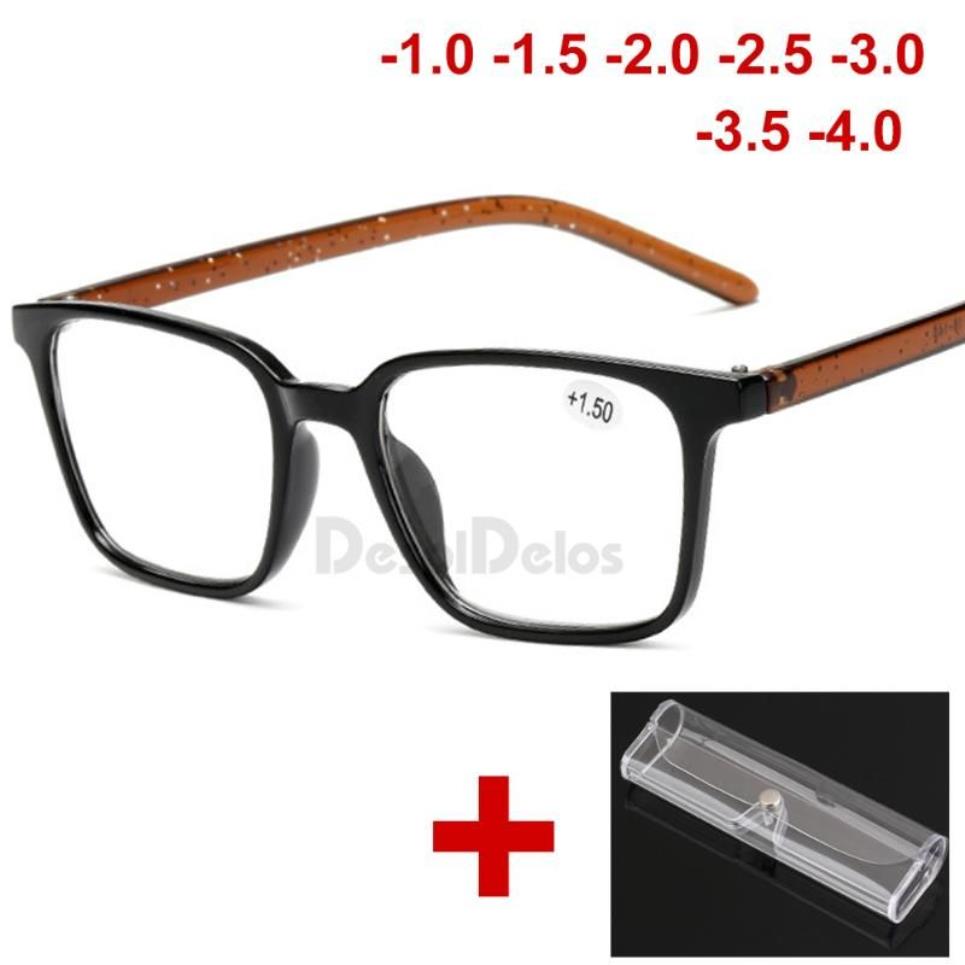 Lunettes de lecture hommes femmes rectangulaires hypermétropie presbyte lunettes lunettes unisexe verre 1 0 1 5 2 0 2 5 3 0 3 5 4 0 avec box261i