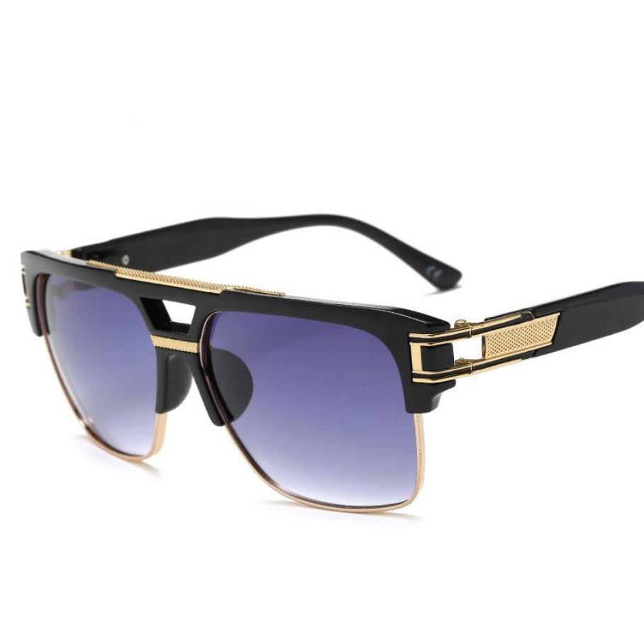 Luxary-Vazrobe 150mm surdimensionné hommes lunettes de soleil femmes demi lunettes de soleil miroir carré marque célèbre lunettes de soleil pour homme Vintage P277A