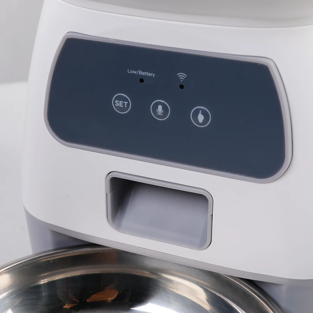 Matare 3.5L SMART APP WiFi Control Automatisk husdjursmatare Tidpunkt Matning av husdjur Matdispenser och 2L Dogs Cats Waterer Drinking Fountain