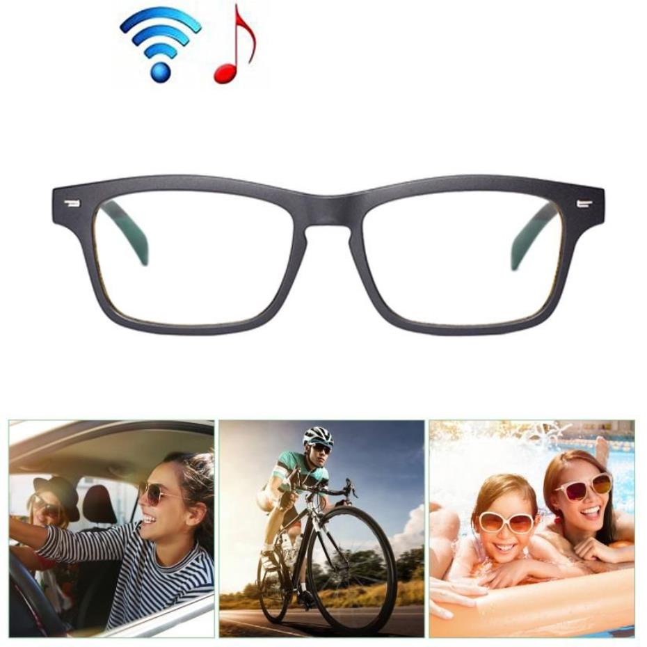 Lunettes de soleil Bluetooth sans fil Musique Lunettes Lentille Portable Réduction du bruit extérieur Casque ouvert pour voyager en cours d'exécution Randonnée286D