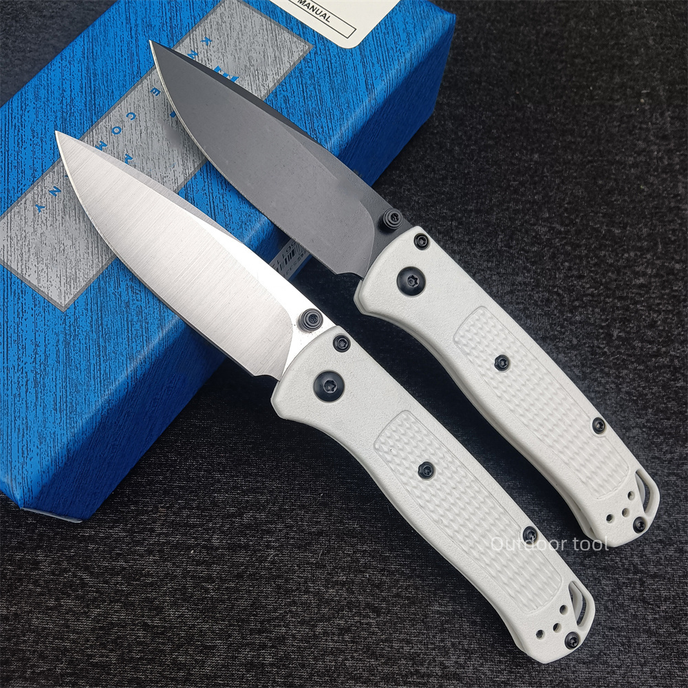 BM Mini Bugout 533 Pocket Folding Knife S30V Drop Point Blade Tactical Hunting Camping Outdoor EDC Knives - White Handle