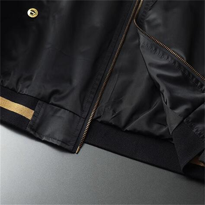 Vestes de marque de luxe pour hommes, veste de printemps brodée d'abeille pour hommes et femmes, le même manteau Slim blanc noir, taille M-5XL, nouvelle collection 2024